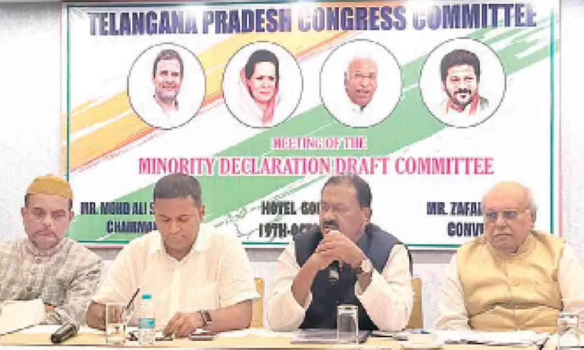 Congress in Hyderabad plans to introduce a Rs 5000 crore minority sub plan.