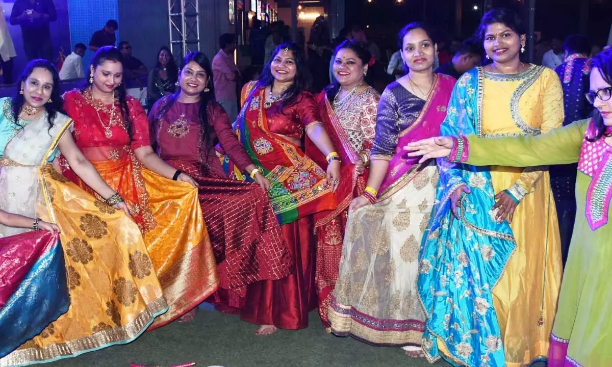 The city becomes soaked in Garba nights