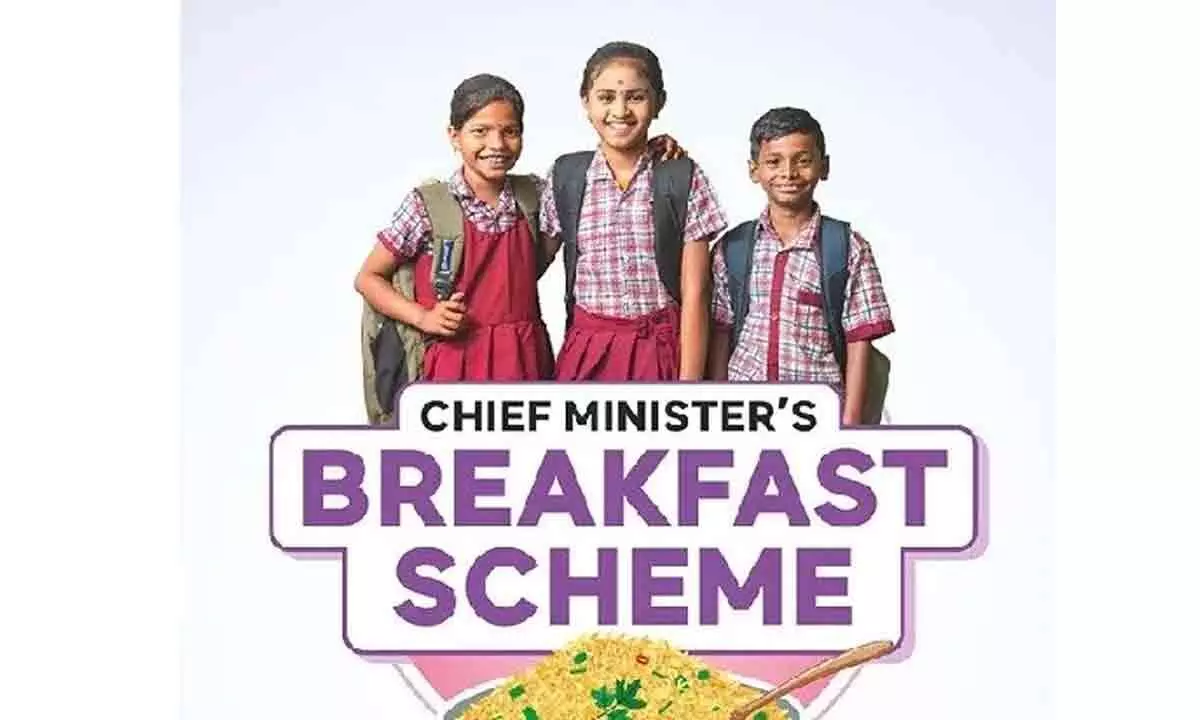 Today, CM K Chandrasekhar Rao to inaugurate 'Breakfast Scheme' in Hyderabad.