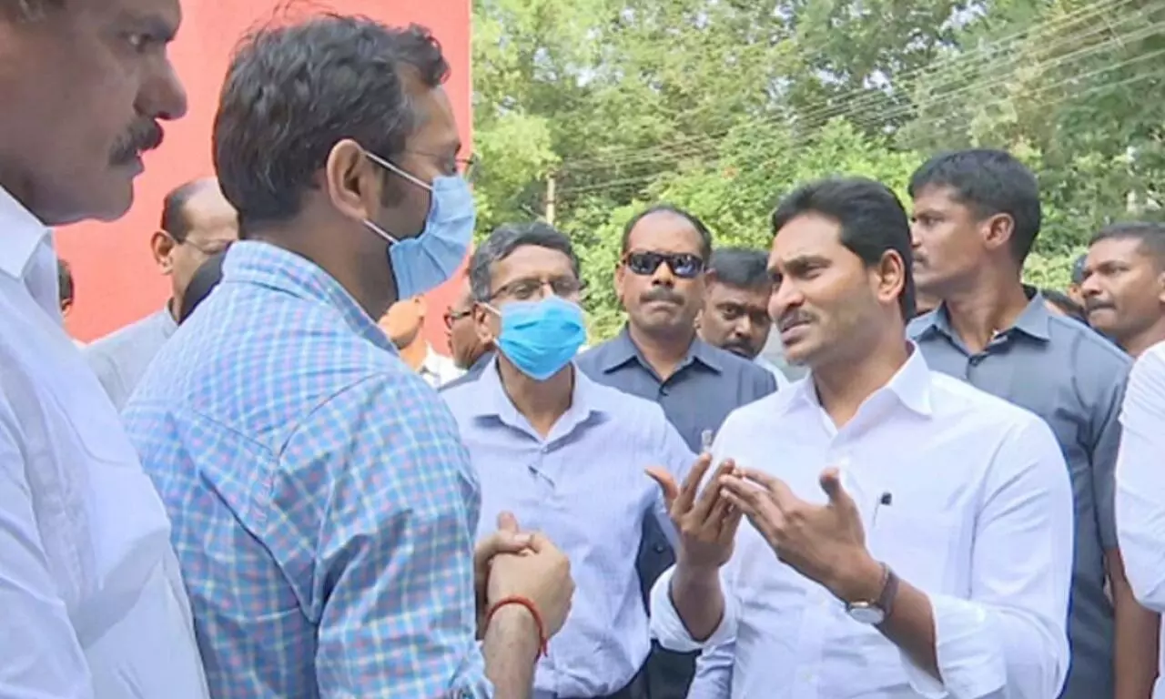 YS Jagan visits injured passengers in Vizianagaram following Andhra Pradesh train accident