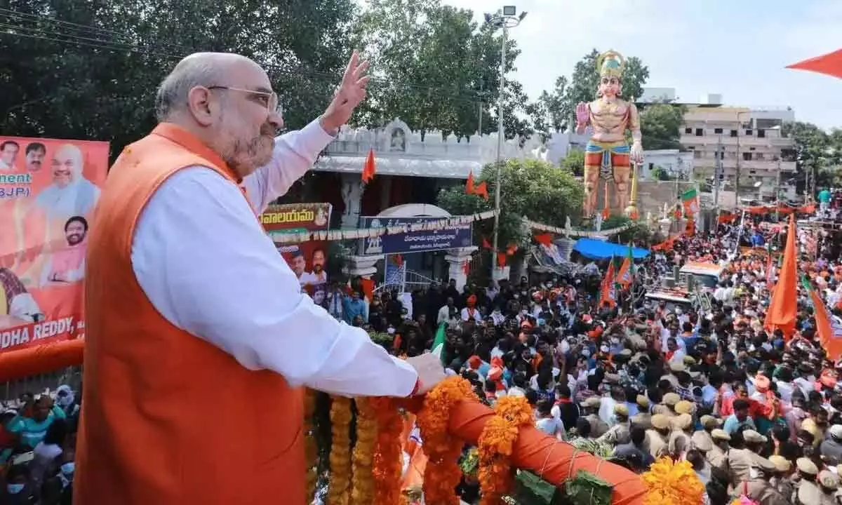 Amit Shah road shows in Telangana expected to be escalated by BJP