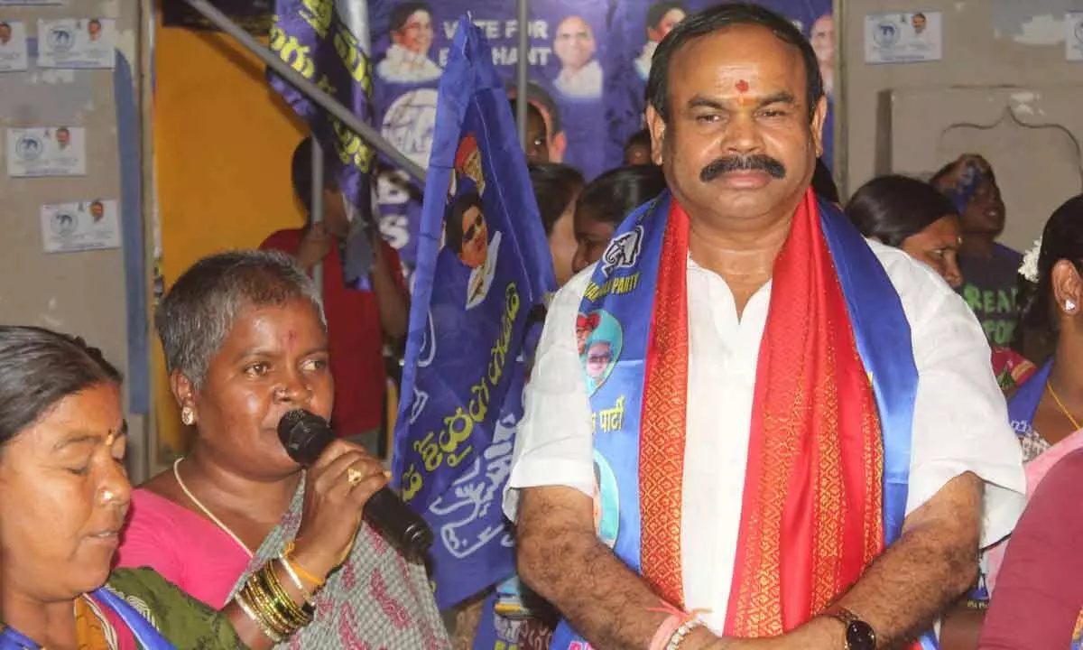 BSP candidate from Maheshwaram actively campaigns in Meerpet