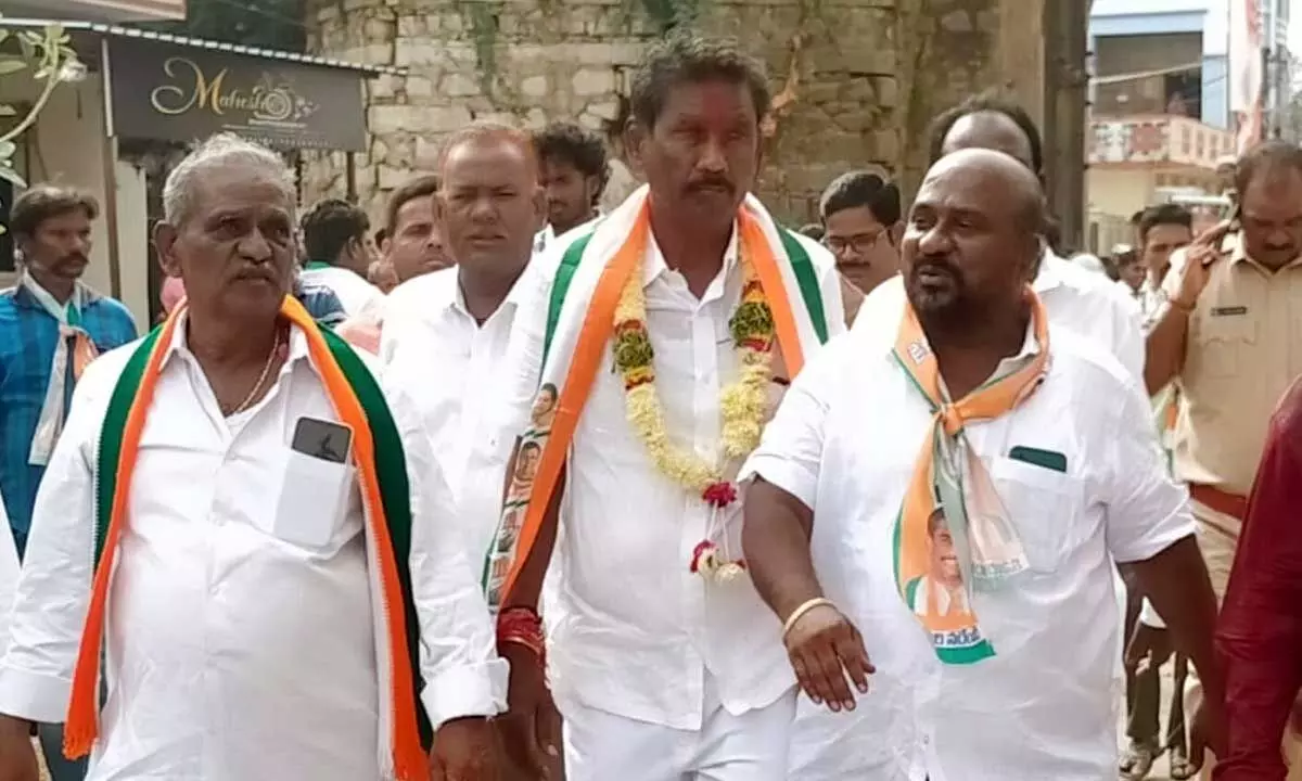 Congress candidate from Rajendranagar holds campaign in Upperpalli