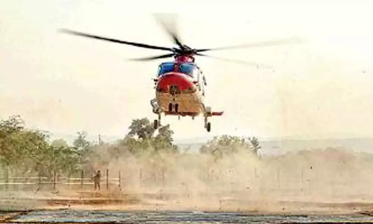 KCR's chopper makes emergency landing due to technical glitch at a farm house