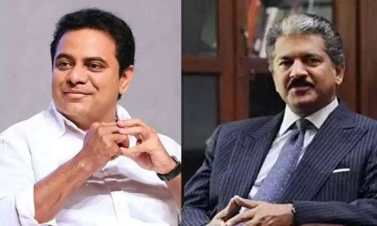 "KTR Responds to Industrialist Anand Mahindra's Question: 'Do You Know That!'"