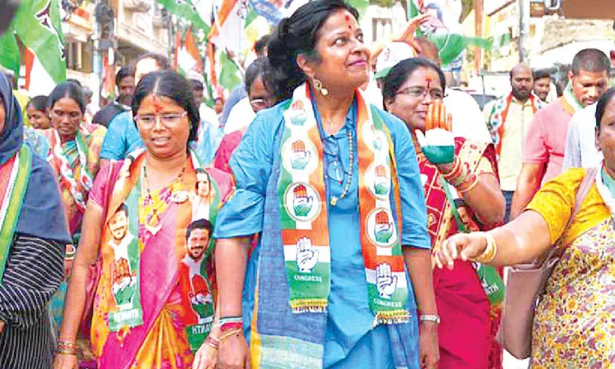 Lack of development criticized by Kota Neelima, targeting BRS