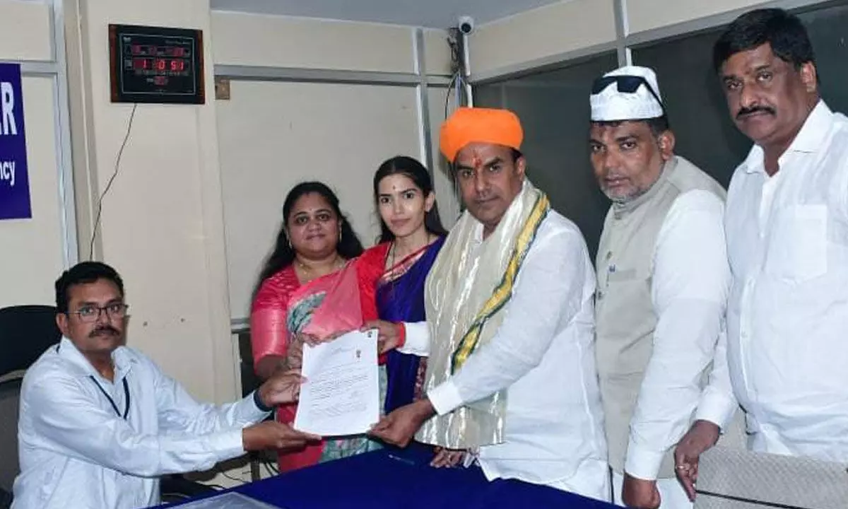 Nomination Filed by Goshamahal BRS MLA