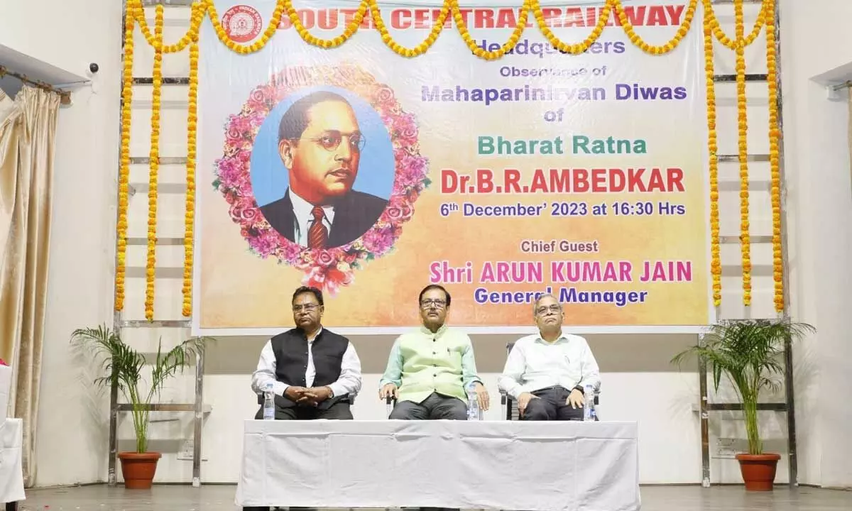 Dr BR Ambedkar's 67th Mahaparinirvan Diwas marked by SCR