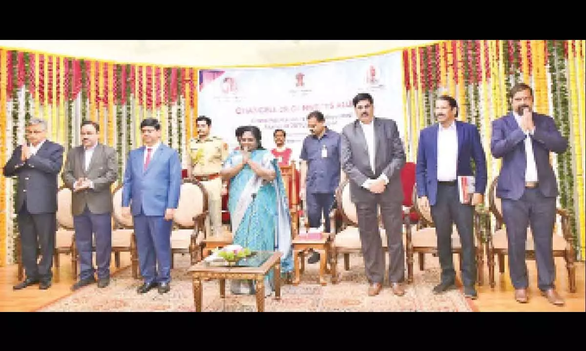 JNTUH alumni honored by Governor Tamilisai