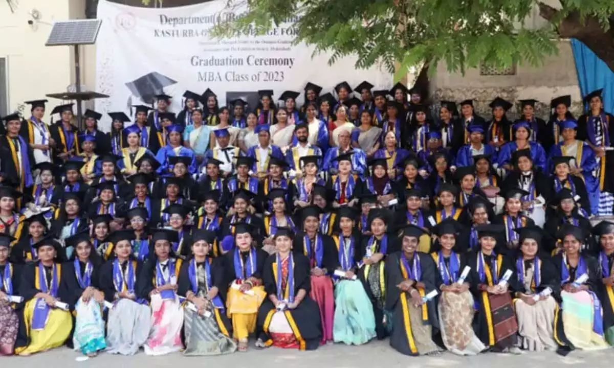 Kasturba College hosts graduation ceremony in Hyderabad