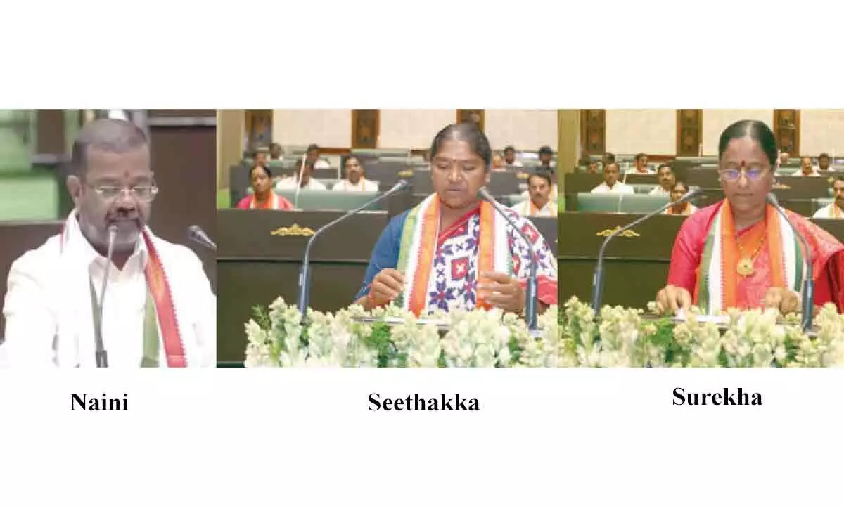 Surekha and Seethakka appointed as ministers in Warangal