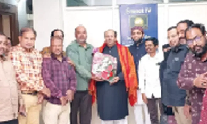 Aamir Ali Khan and Shabbir Ali honored by TUWJF in Hyderabad