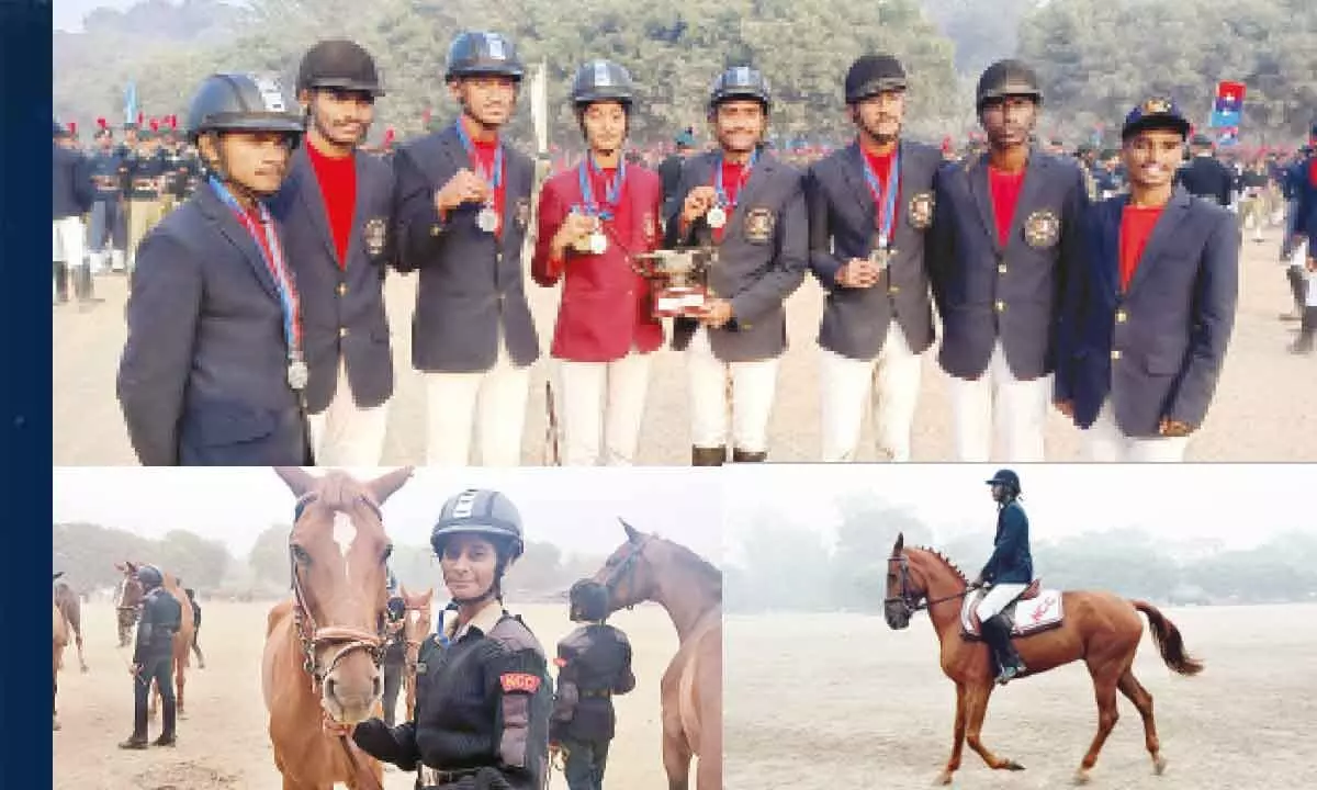 AP and TS NCC Team Excels at R-Day Horse Show Competition in 2024