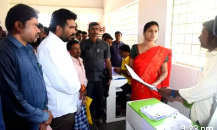 District Collector conducts inspections of Prajapalana counters in Gattu and Dharur mandals