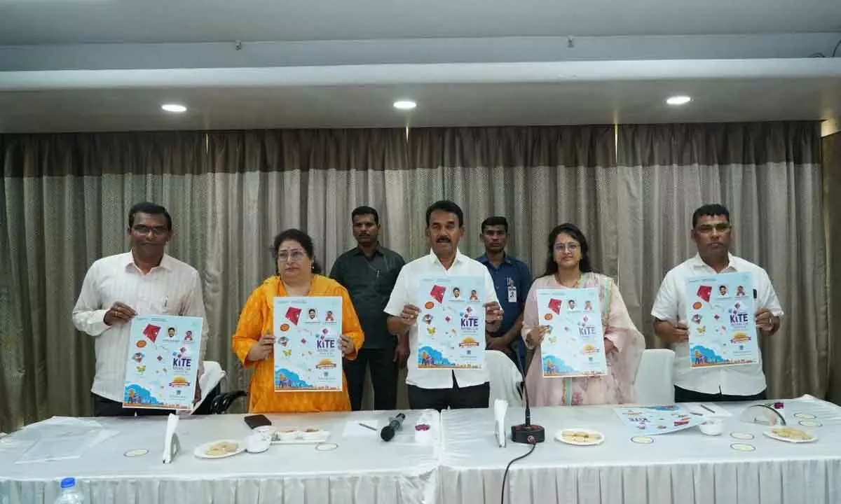 International Kite and Sweet Festival Poster Launched by Tourism Minister Jupally Krishna Rao