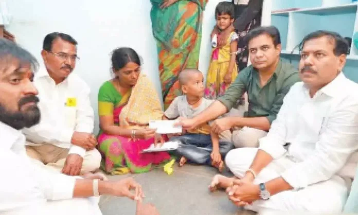 KTR offers assistance to family of party worker killed in action