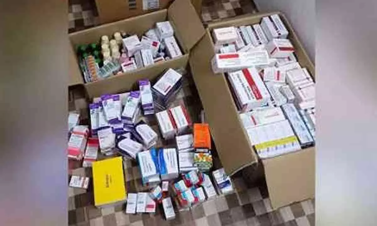 Large quantity of medicines seized as DCA officials raid medical shop in Falaknuma