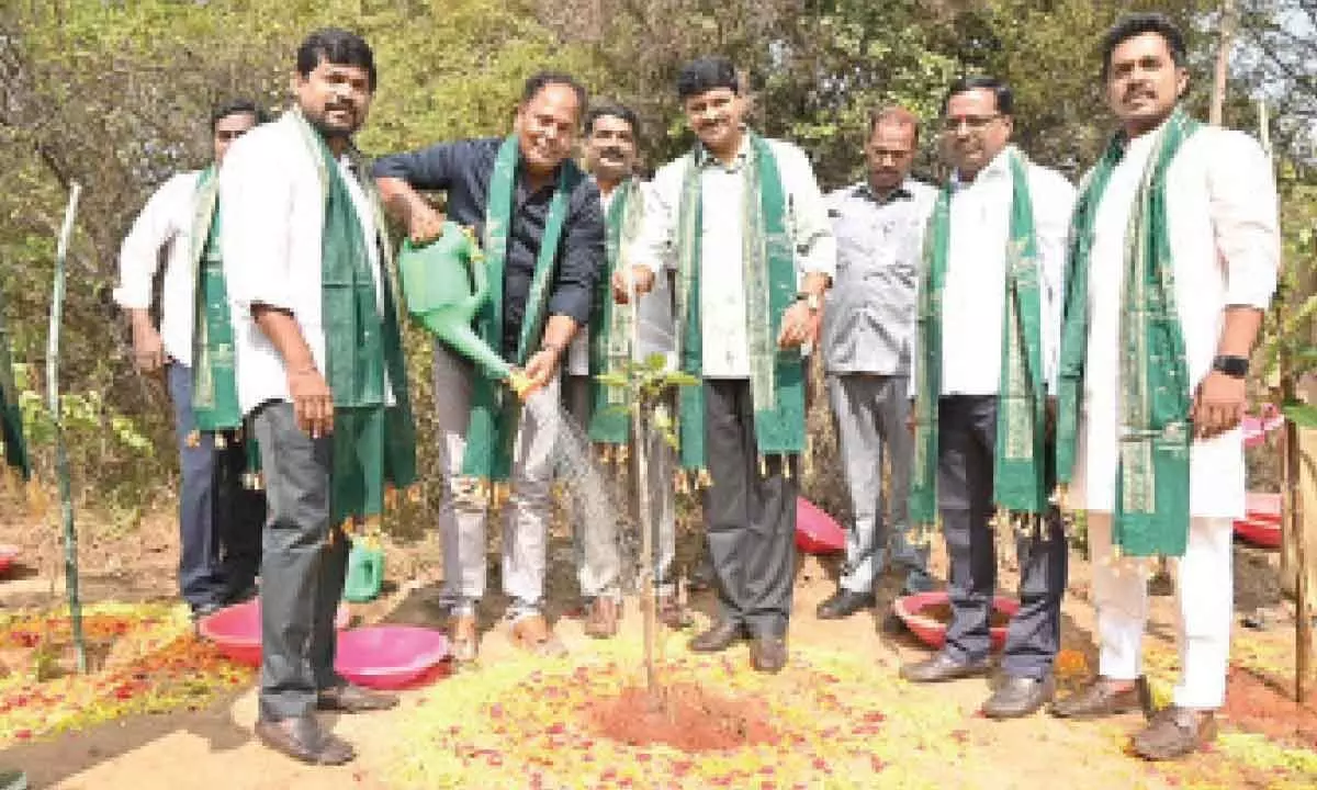 MP Santosh joins the Green India Challenge program