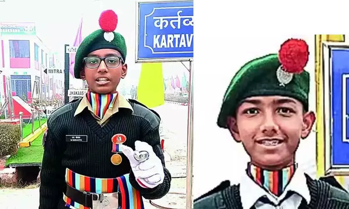 NCC Cadets from Telugu States Awarded Best Cadet Medal and Coveted Baton