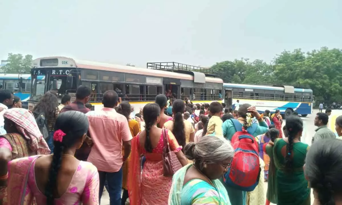 So far, 6.50 crore women have traveled in TSRTC buses