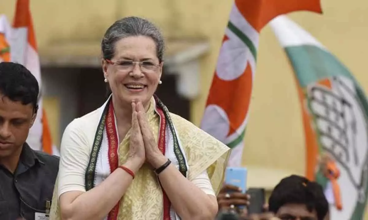 Sonia Gandhi announces her candidacy for LS polls from Khammam