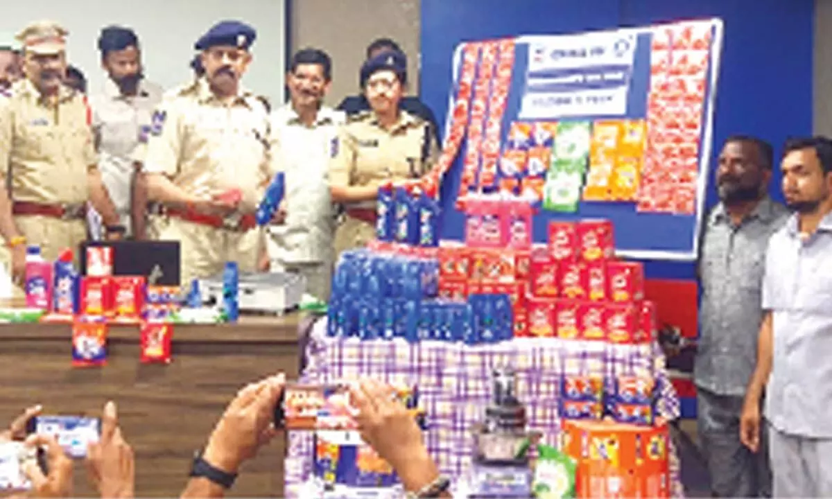 Counterfeit Surf Excel, Harpic, and Brookbond tea products inundating Hyderabad markets