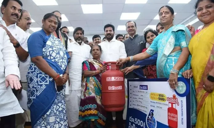 Gas cylinder and power schemes launched by Congress government