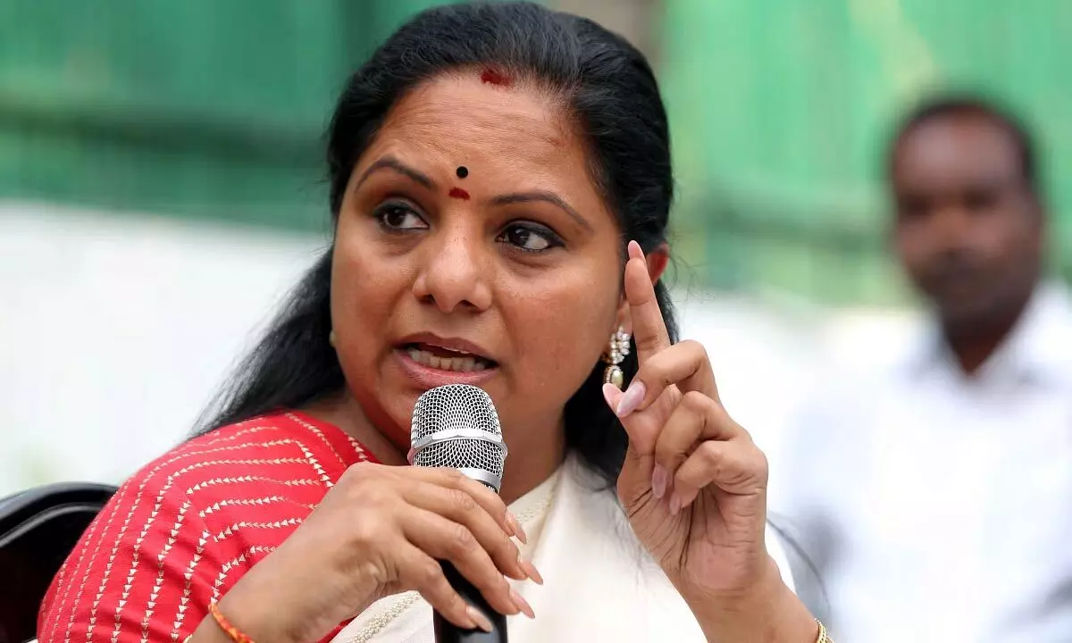 Kavitha from BRS MLC calls on Congress Government to repeal GO 3