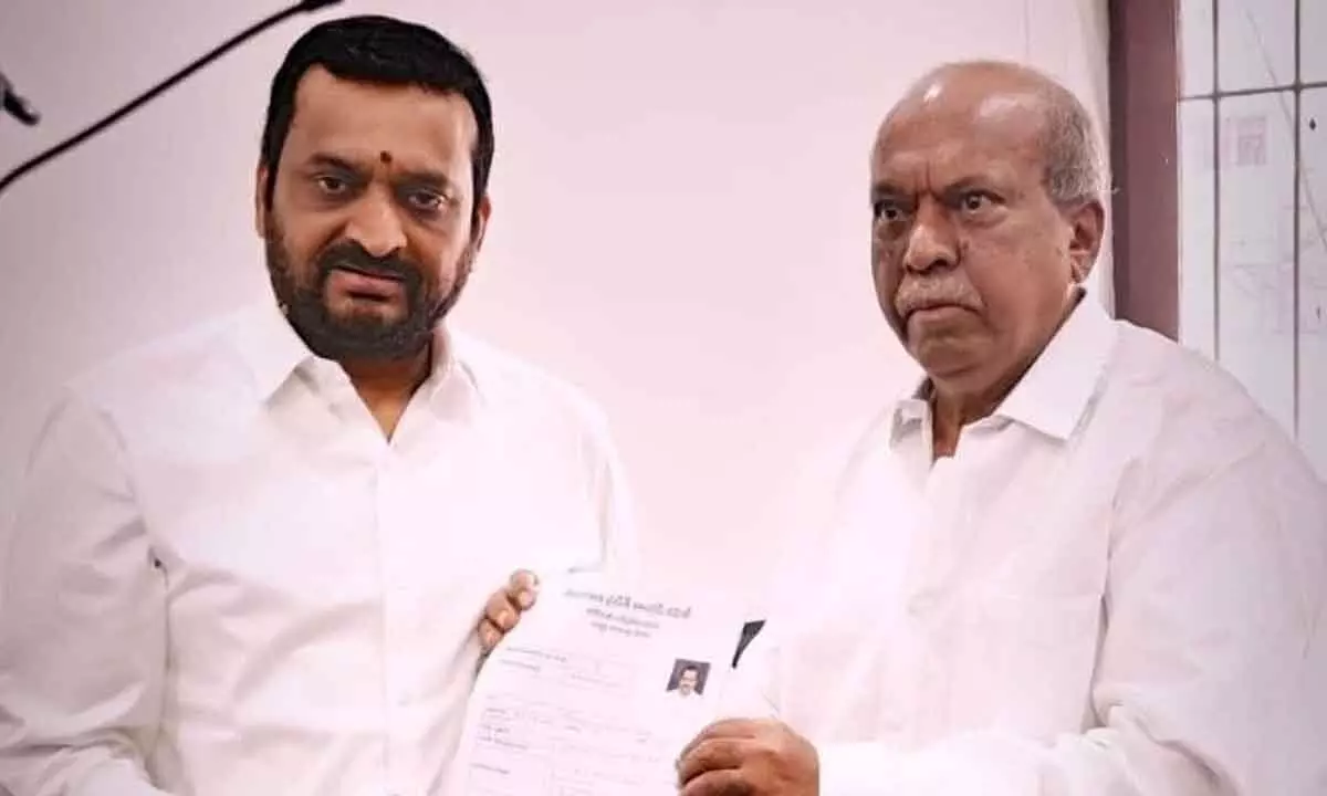 Malkajgiri MP Ticket Application Submitted by Bandla Ganesh