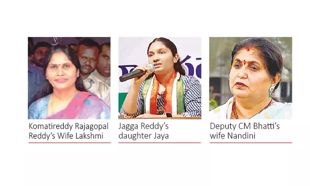 Top Congress leaders advocate for women family members as candidates