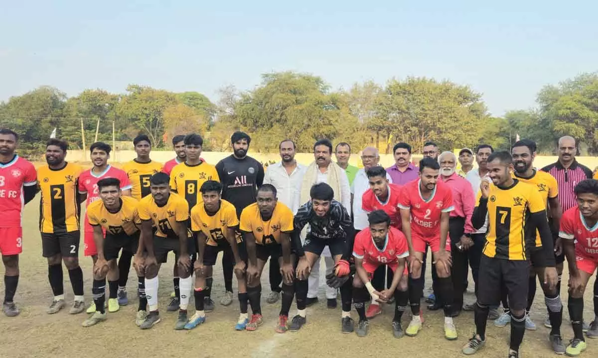 BJP MLA Sriganesh, facing opposition, opens Cardinal Cup Football Tournament in Secunderabad