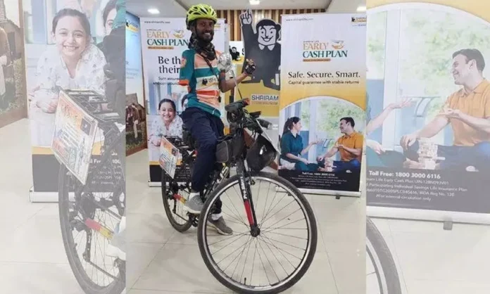 Chennai's Disabled Cyclist Makes Mark in Hyderabad