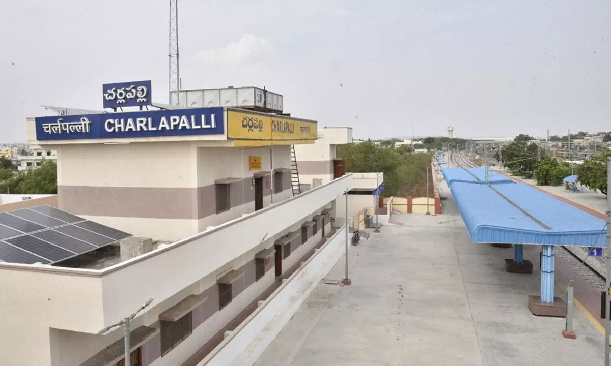 Cherlapalli Railway Station in Hyderabad is almost finished with construction