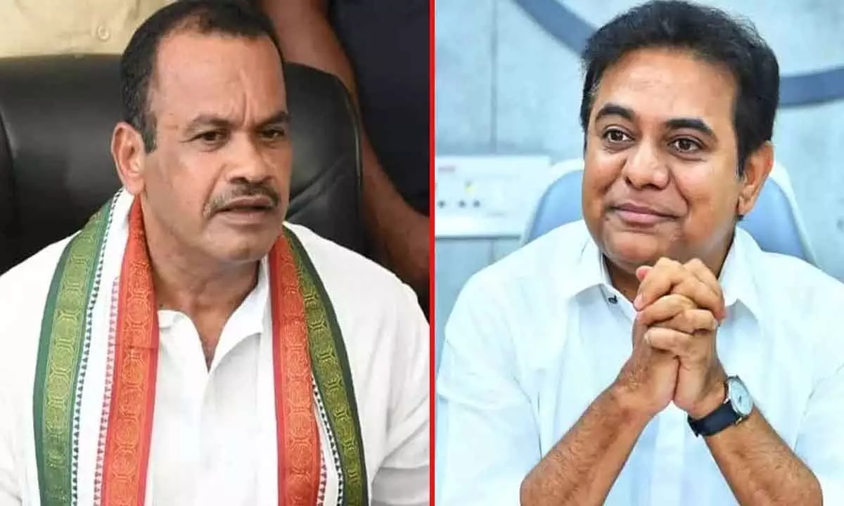 Komatireddy dares KTR to run for election in Sircilla