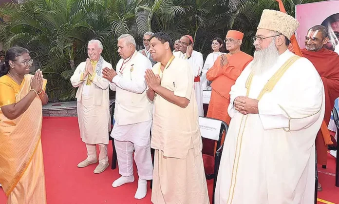 President participates in 'Global Spirituality Mahotsav'