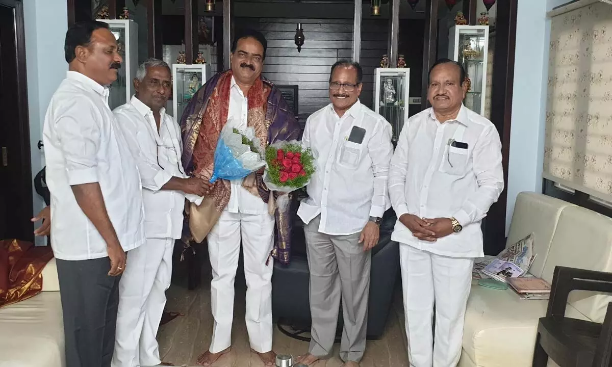 Rayala Prasad, chairman of TSWC, honored in Khammam