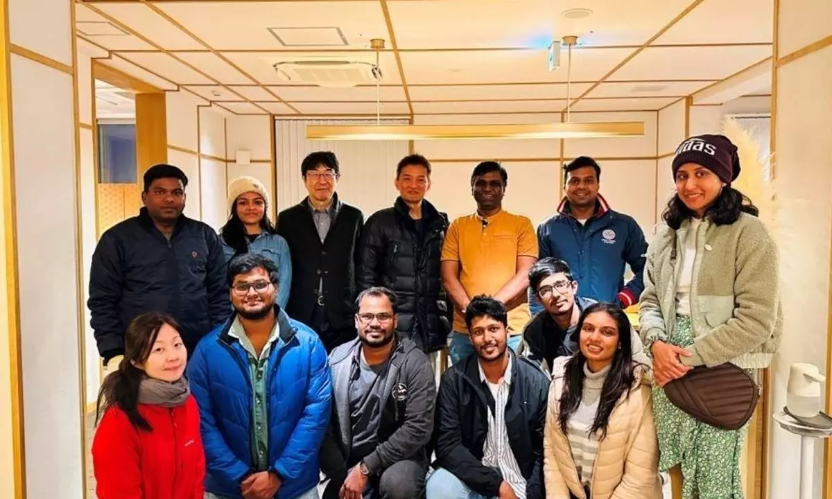 Research group from University of Hyderabad visits Japan