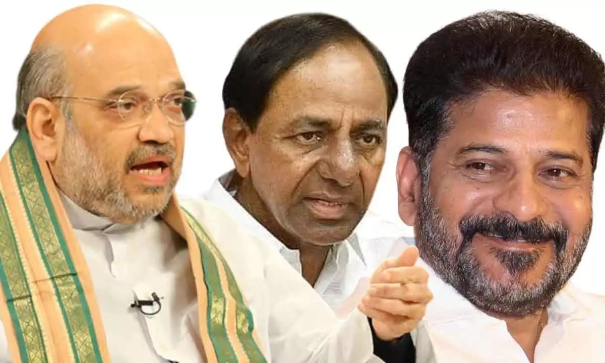 Revanth, Shah, and KCR to kickstart election campaign today with triple rally