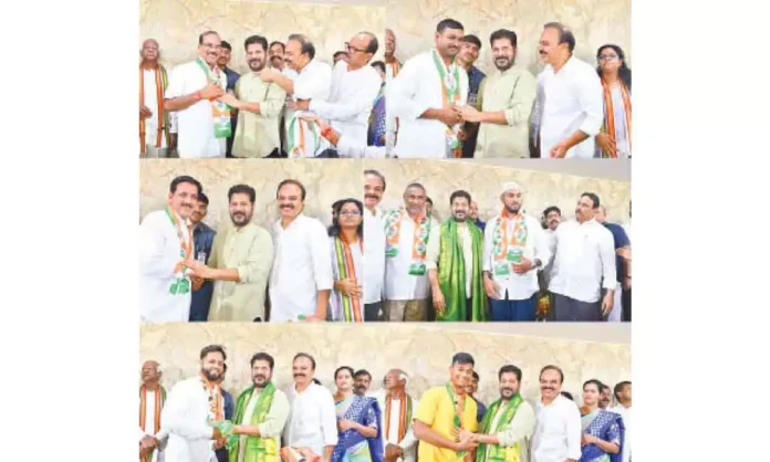 BRS suffers setback as multiple leaders from Maheshwaram defect to Congress