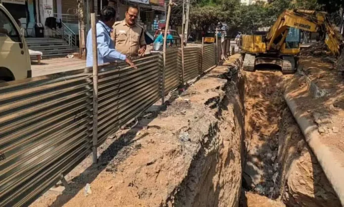 Elderly man fatally injured after falling into sewage trench