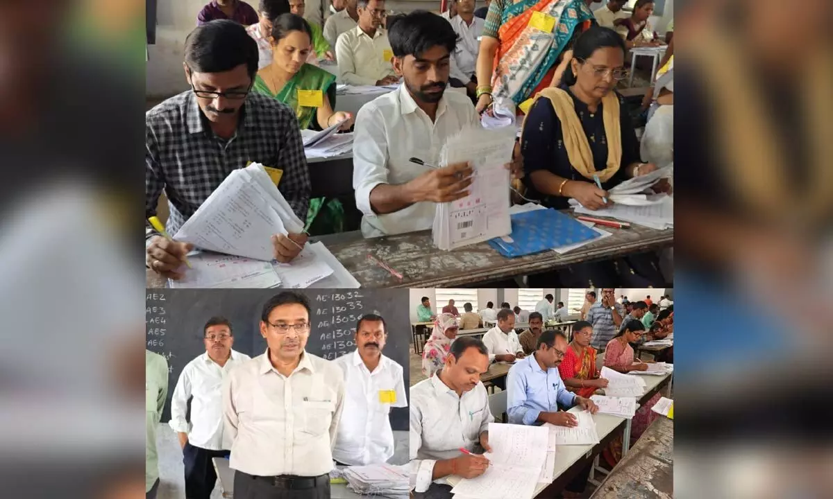 Grading of Class 10th Answer Sheets Commences