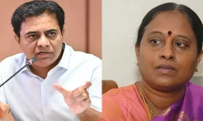 KTR Sends Legal Notice to Minister Konda Surekha in Phone Tapping Case