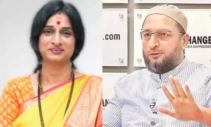 Madhavi lodges complaint with CEO against AIMIM chief