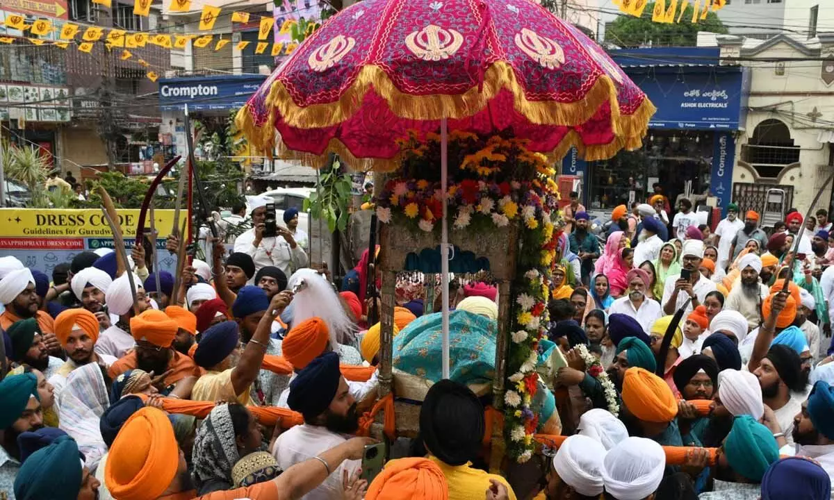 Sikhs in Hyderabad celebrate 'Khalsa Panth' with festive spirit