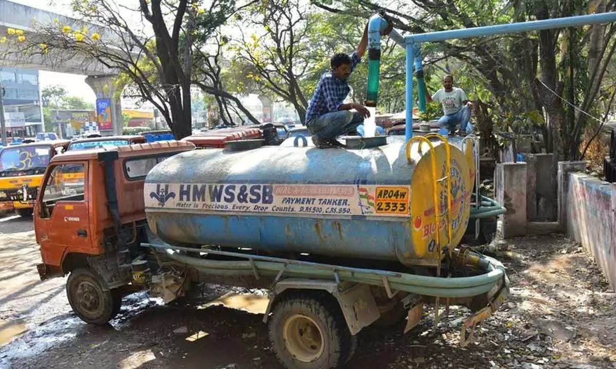 Water tanker demand in Hyderabad experiences significant increase