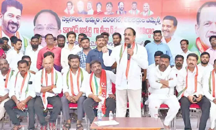 Agriculture Minister Tummala Nageswara Rao states that Congress is working towards TG's development