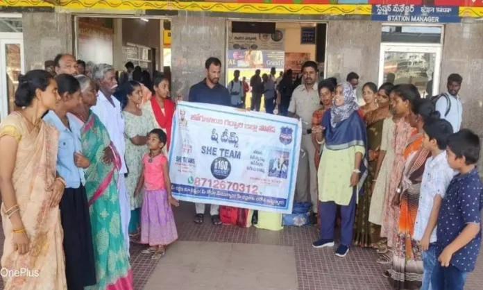 Awareness program held by She Teams at Gadwal Bus Stand