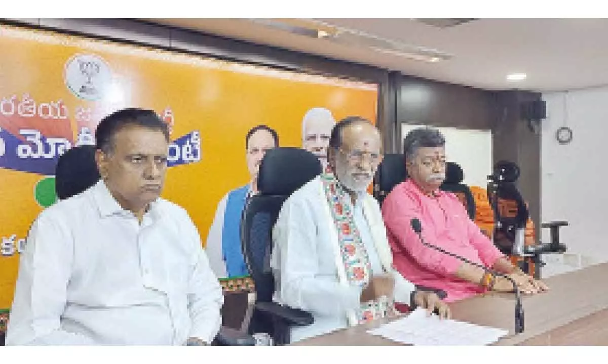 Dr. Laxman accuses Congress of pushing Telangana into debt trap