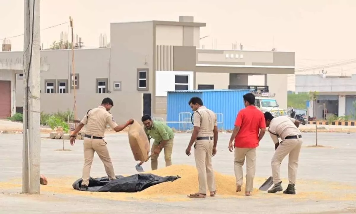 Police officers demonstrate compassion and support for farmers