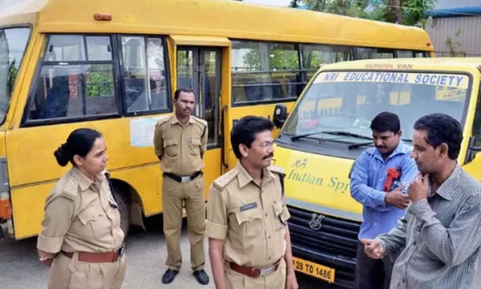 Drive launched by RTA and traffic police in Hyderabad to ensure safety of school buses